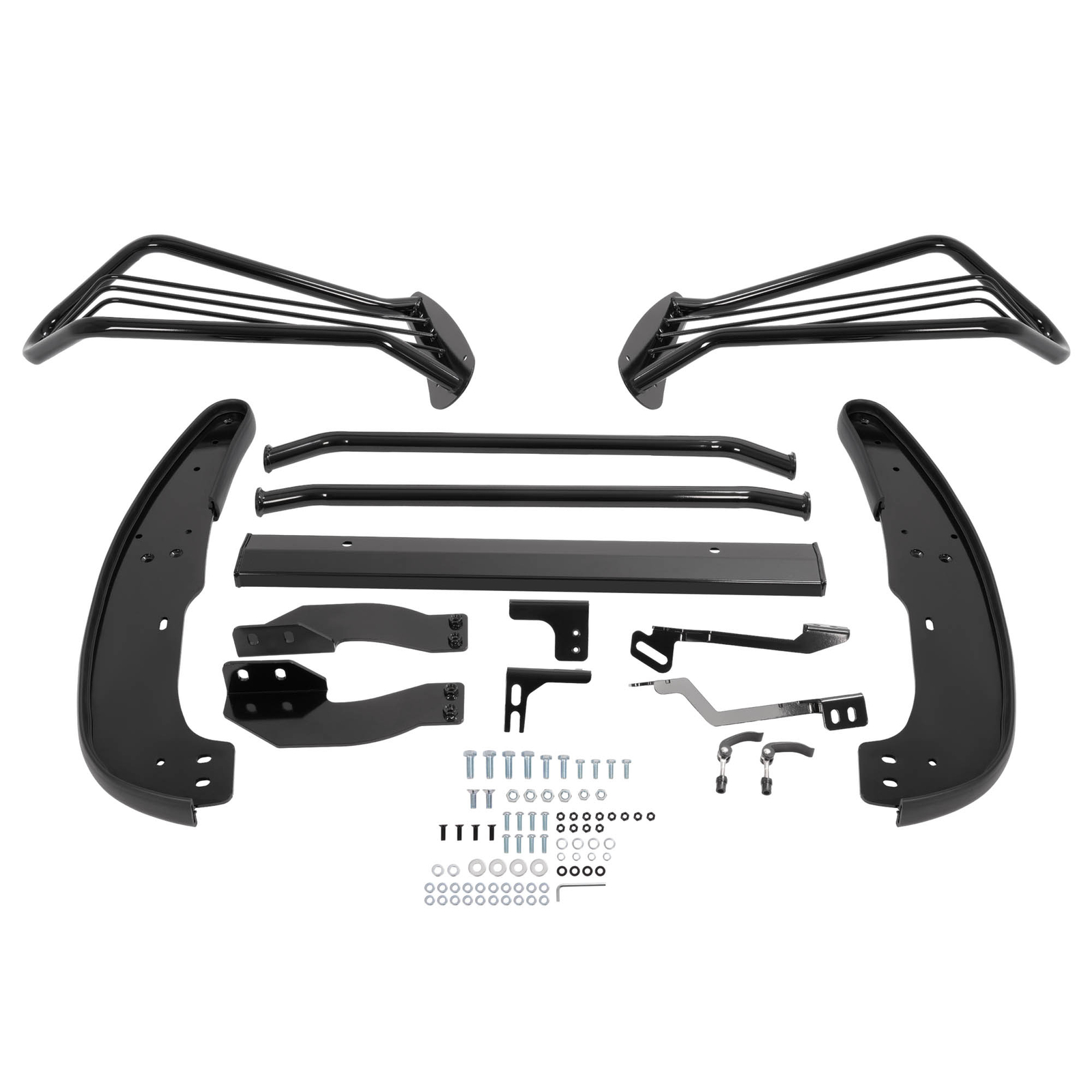 Black Front Bumper Brush Grille Guard Bull Bar For Toyota Sequoia Tundra 2007-22