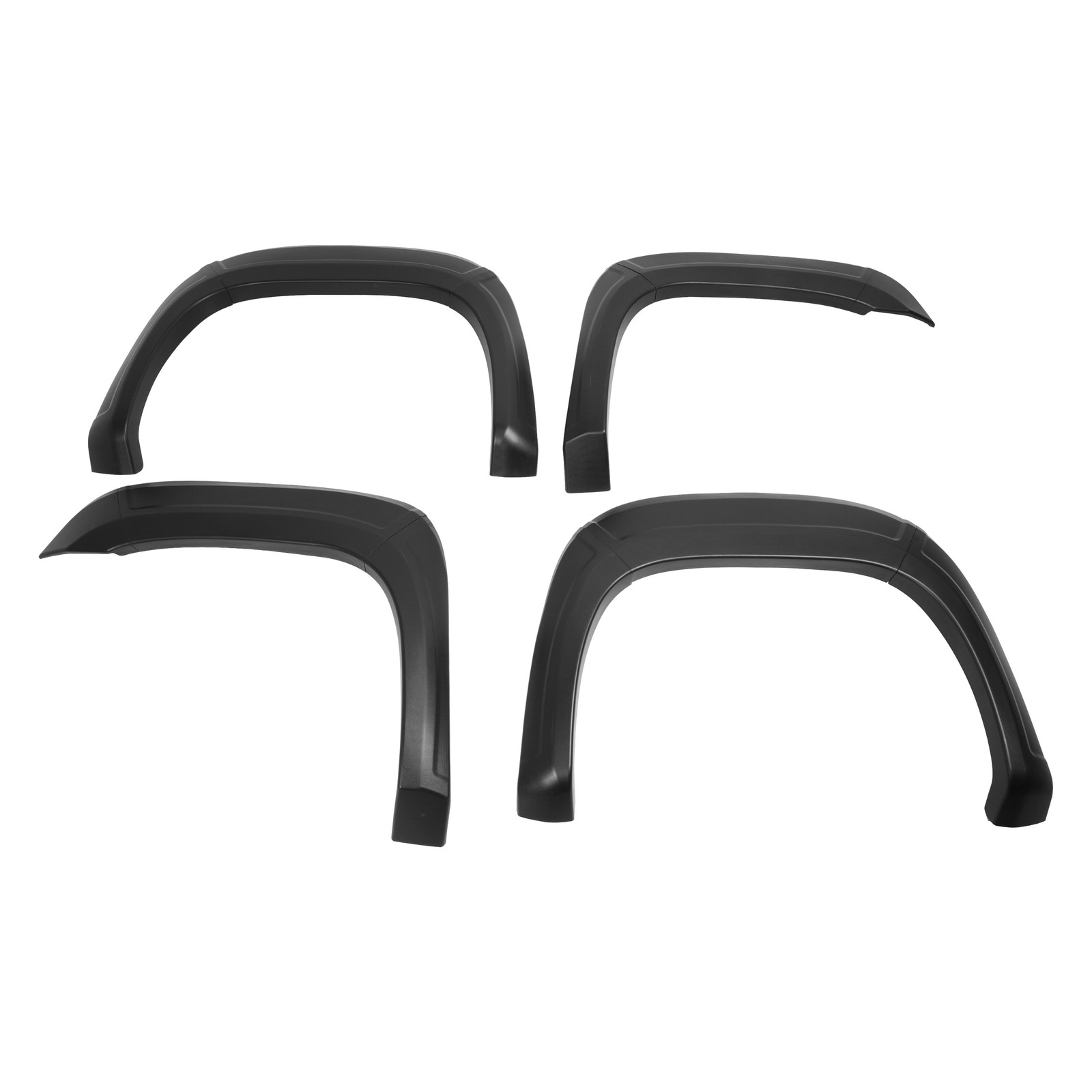 Front Rear Fender Flares Set Textured Black For 2007-2014 GMC Sierra