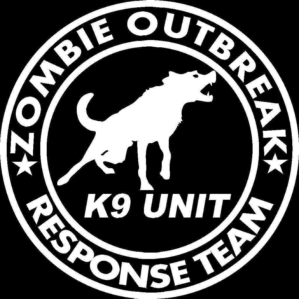 Zombie Outbreak Response Team K9 Unit Vinyl Car Window Decal Sticker US Seller