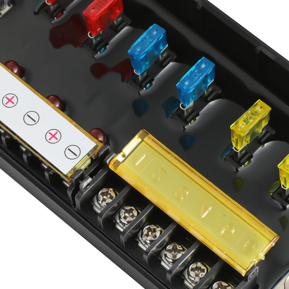 6Gang Wireless Switch Panel ON-Off Circuit Control Relay Box Truck Marine 12-24V