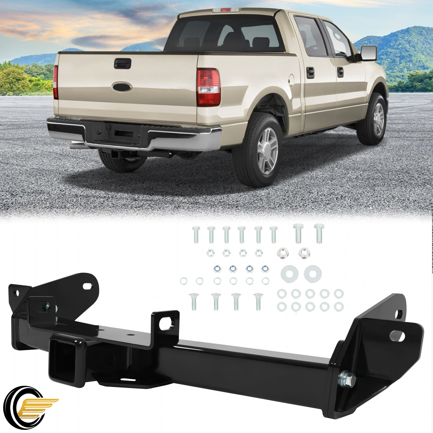 For Lincoln Mark LT/Ford F-150 06-08 Class 3 Trailer Hitch 2 Receiver Bumper Tow