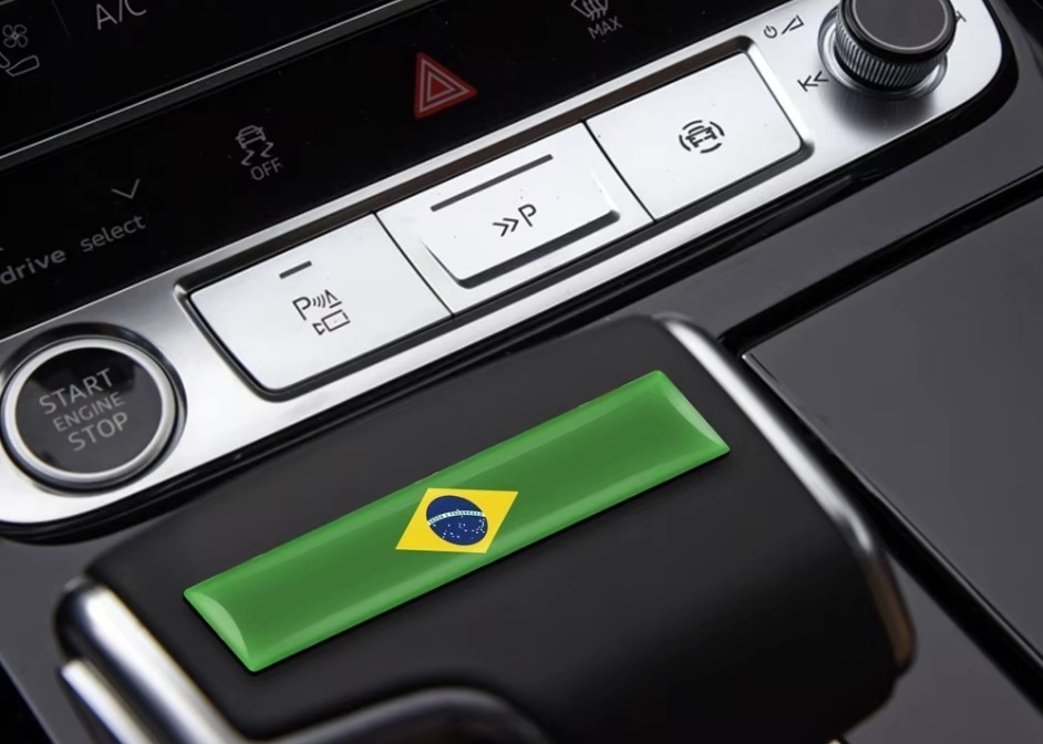 UKRAINE UKRANIAN FLAG 3D EPOXY CAR EMBLEM FLEXIBLE DURABLE WATERPROOF