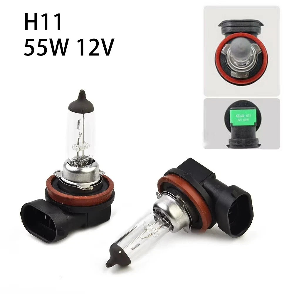 Light Bulbs 2Pcs H11 Halogen Car Headlight 55W 12V Auto Low-Beam Driving Lights*