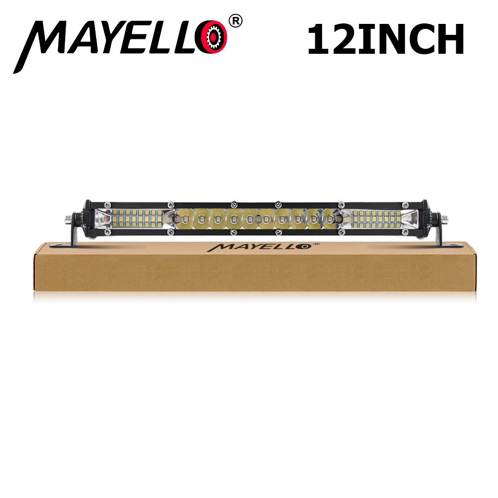 12″ inch 450W LED Work Light Bar Combo Spot Flood Driving Off Road SUV Boat ATV