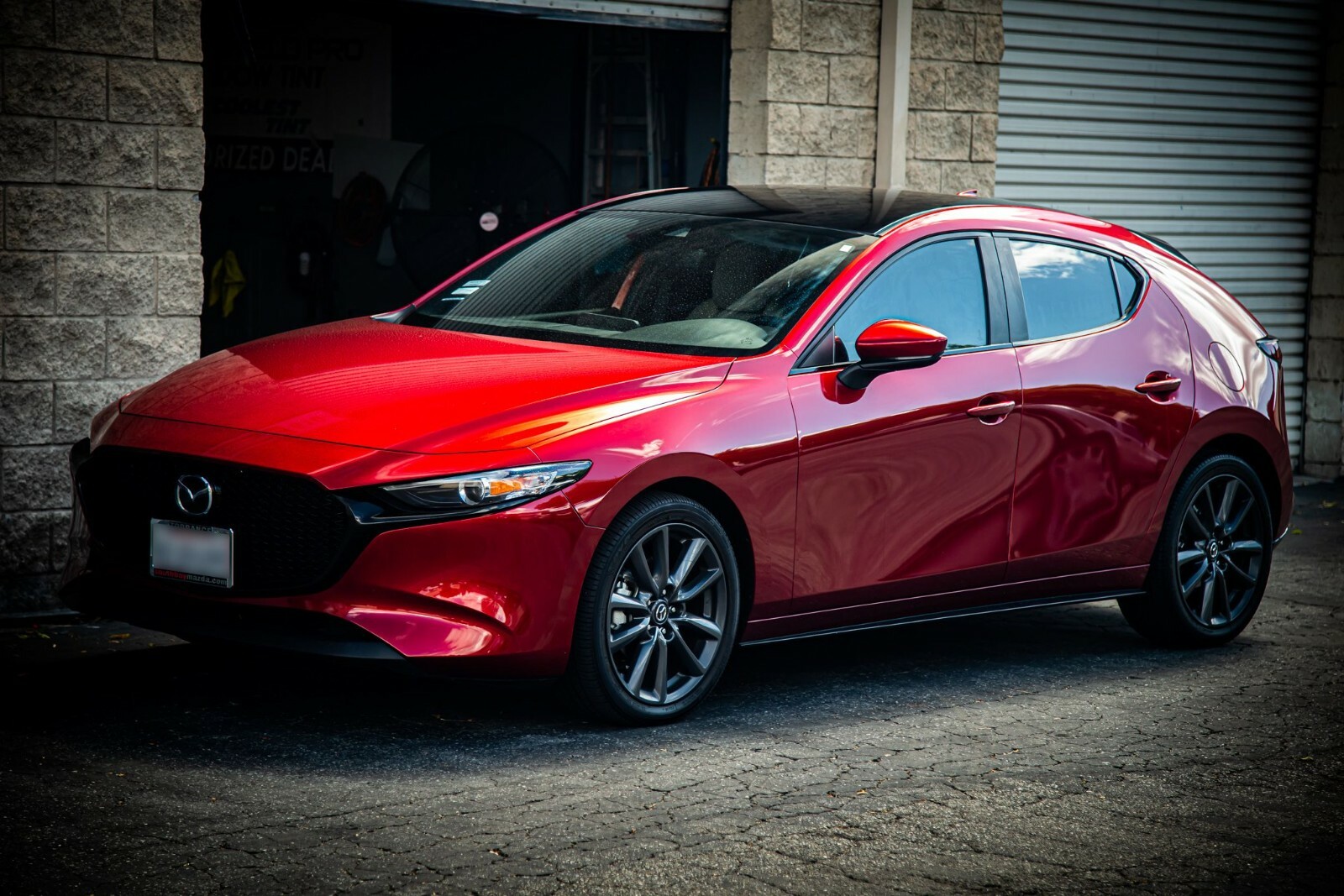 2019-2025 Mazda 3 Hatchback Chrome Delete Overlay (Glossy Black)