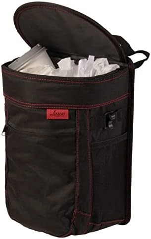Spill-Proof Car Trash Can Leak-Proof Lid and Removable Liner, Travel Organizer M