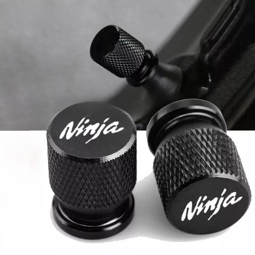 Black CNC Grip Handle bar Balanced Plug slider End Cap Cover For KAWASAKI NINJA