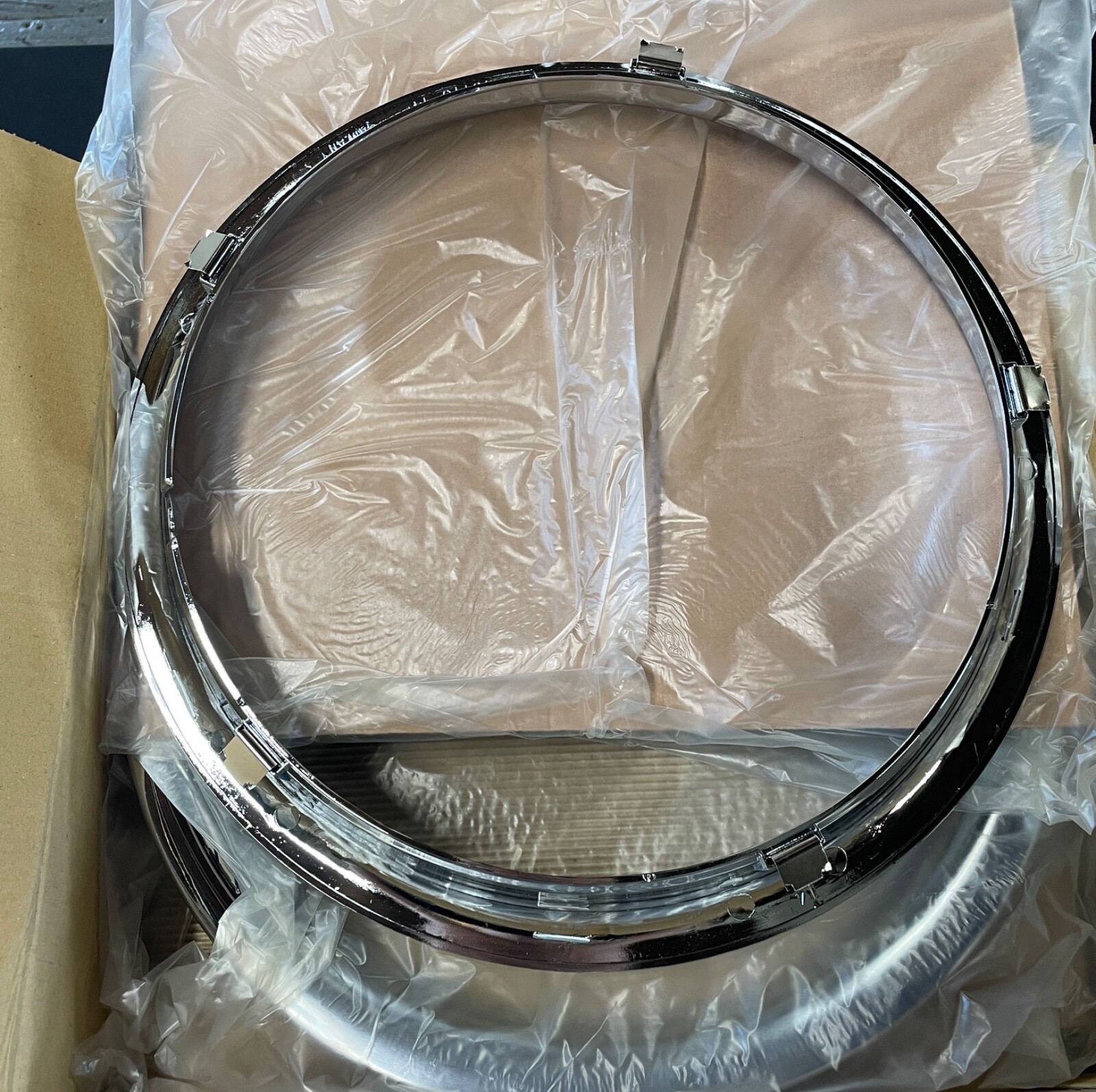 NEW 14″ Chrome ABS Plastic Trim Rings / Beauty Rings 1 3/4″ Depth 1514P