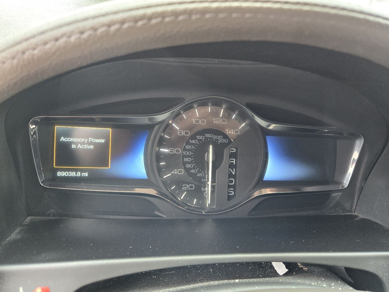 2012-2015 Lincoln MKX Passenger Side View Mirror Manual Fold w/Blind Spot Alert