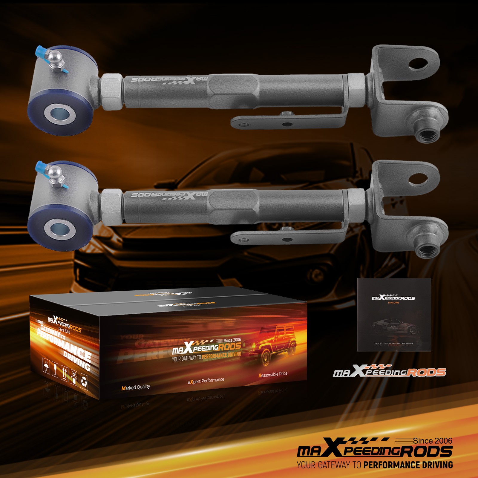 2pc Adjustable Rear Upper Camber Control Arms Kit for Honda Element 2003-2011