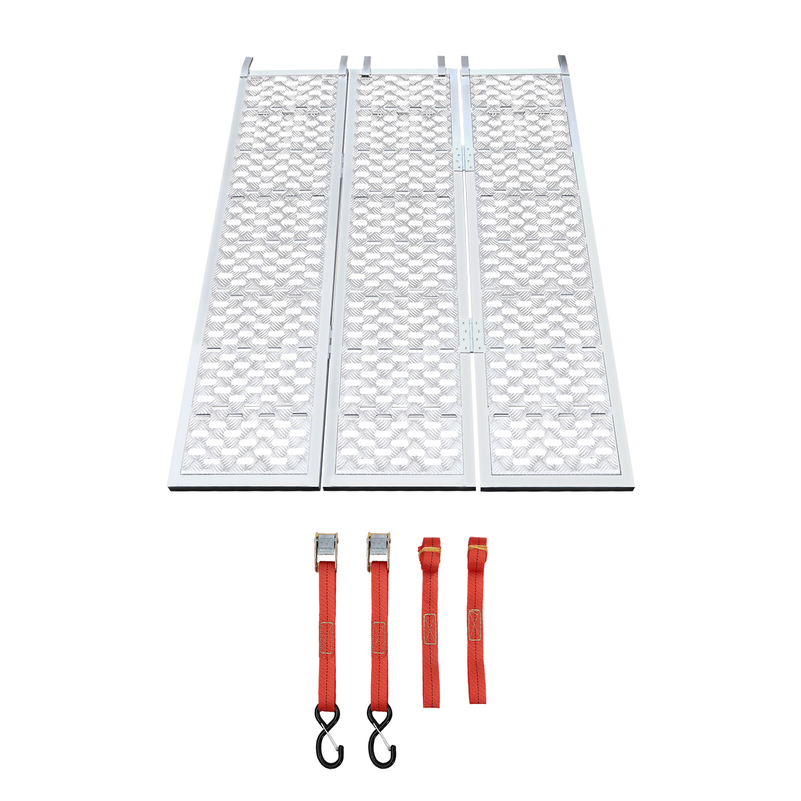 Aluminum Loading Ramp Folding Trailer Ramp For Motorcycle ATV UTV Trucks 1500LBs