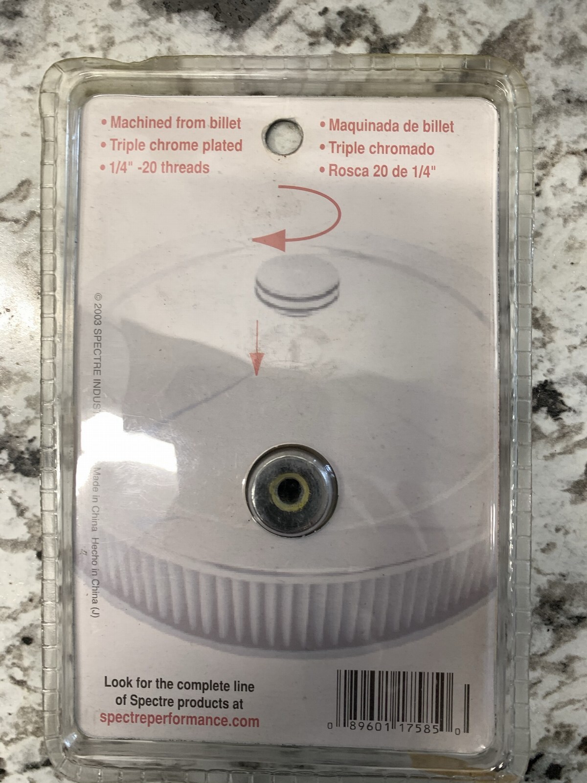 Spectre 17585 Air Cleaner Nut Triple Chrome Plated 1/4″-20 Threads