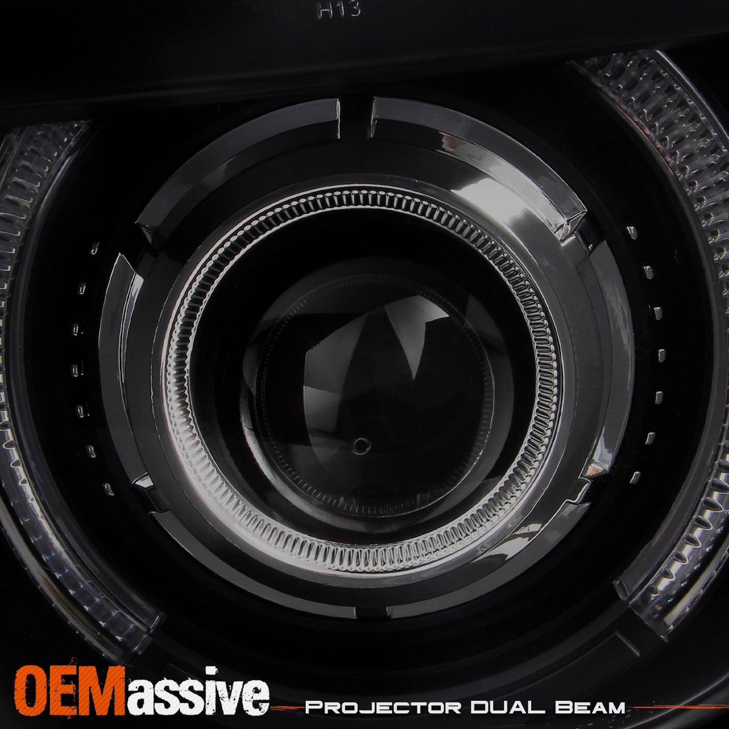Fit Smoked 2010 2011 2012 2013 Camaro CCFL Halo Projector Halogen Headlights