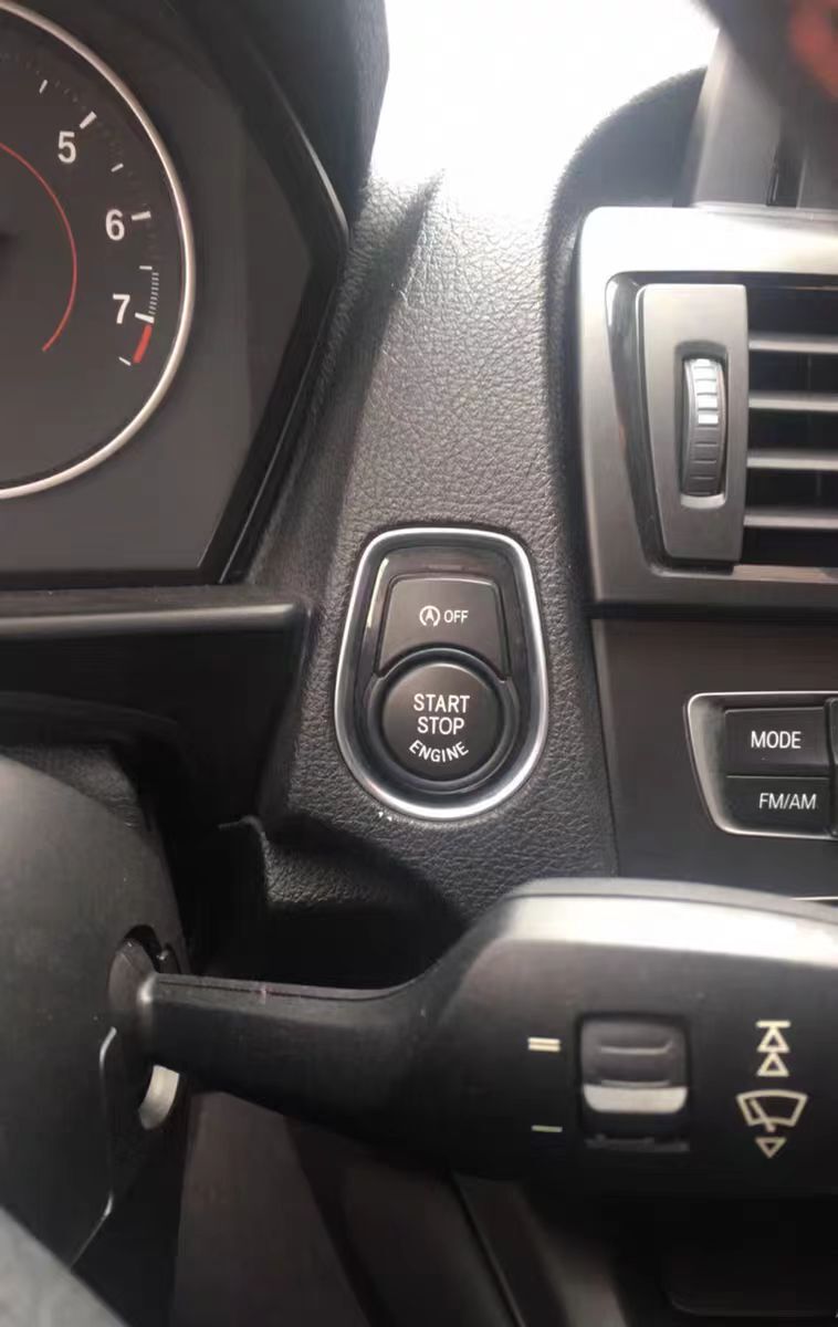 Black Engine Start Stop Push Button Cover Trim For BMW F20 F23 F30 F32 F10 F12
