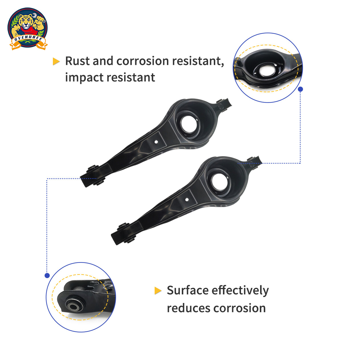 6Pcs Rear Upper Lower Control Arm Suspension Kit Set for 2004 – 2009 Mazda 3