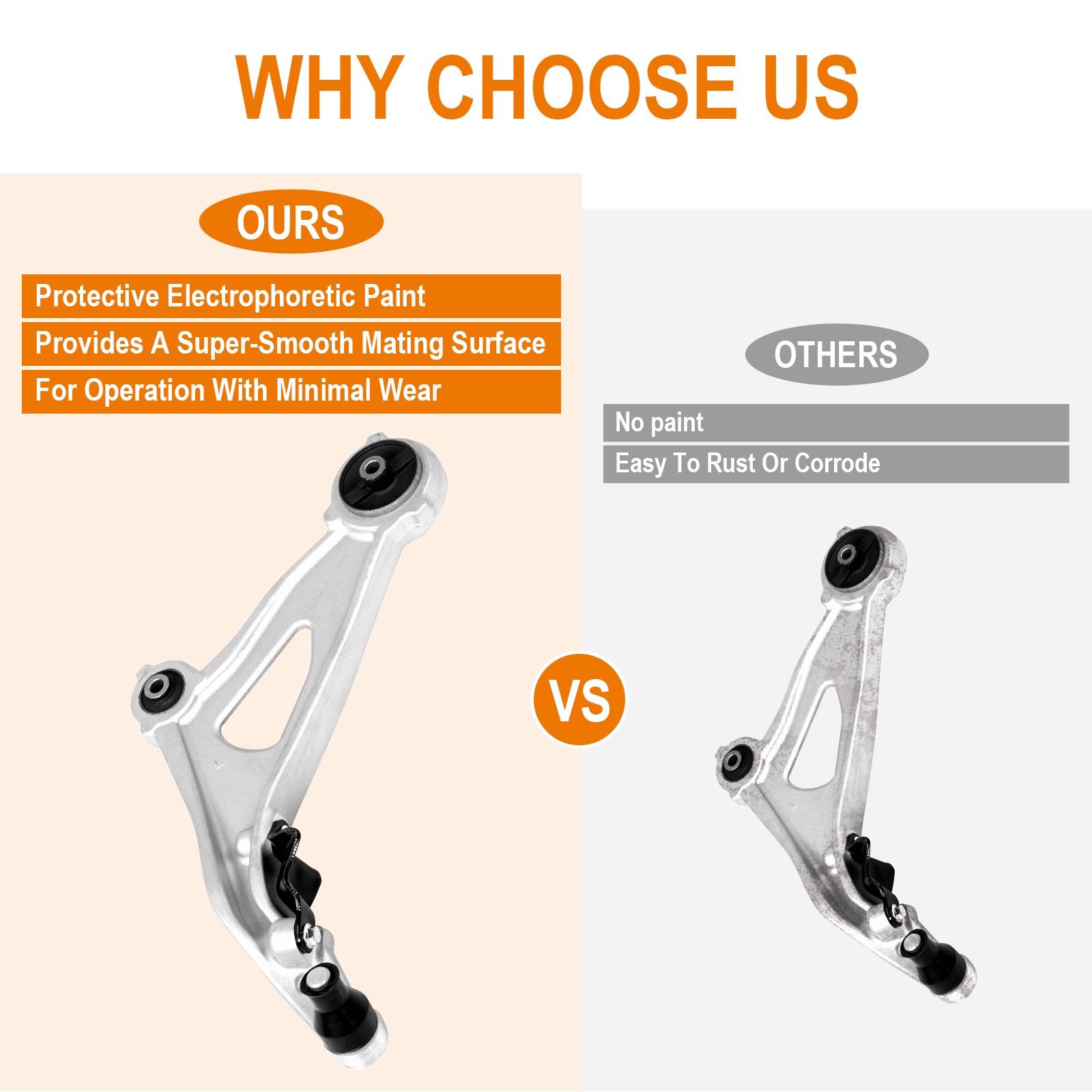 Rear Upper Adjustable Control Arm Left & Right Pair Set For Honda Element CR-V