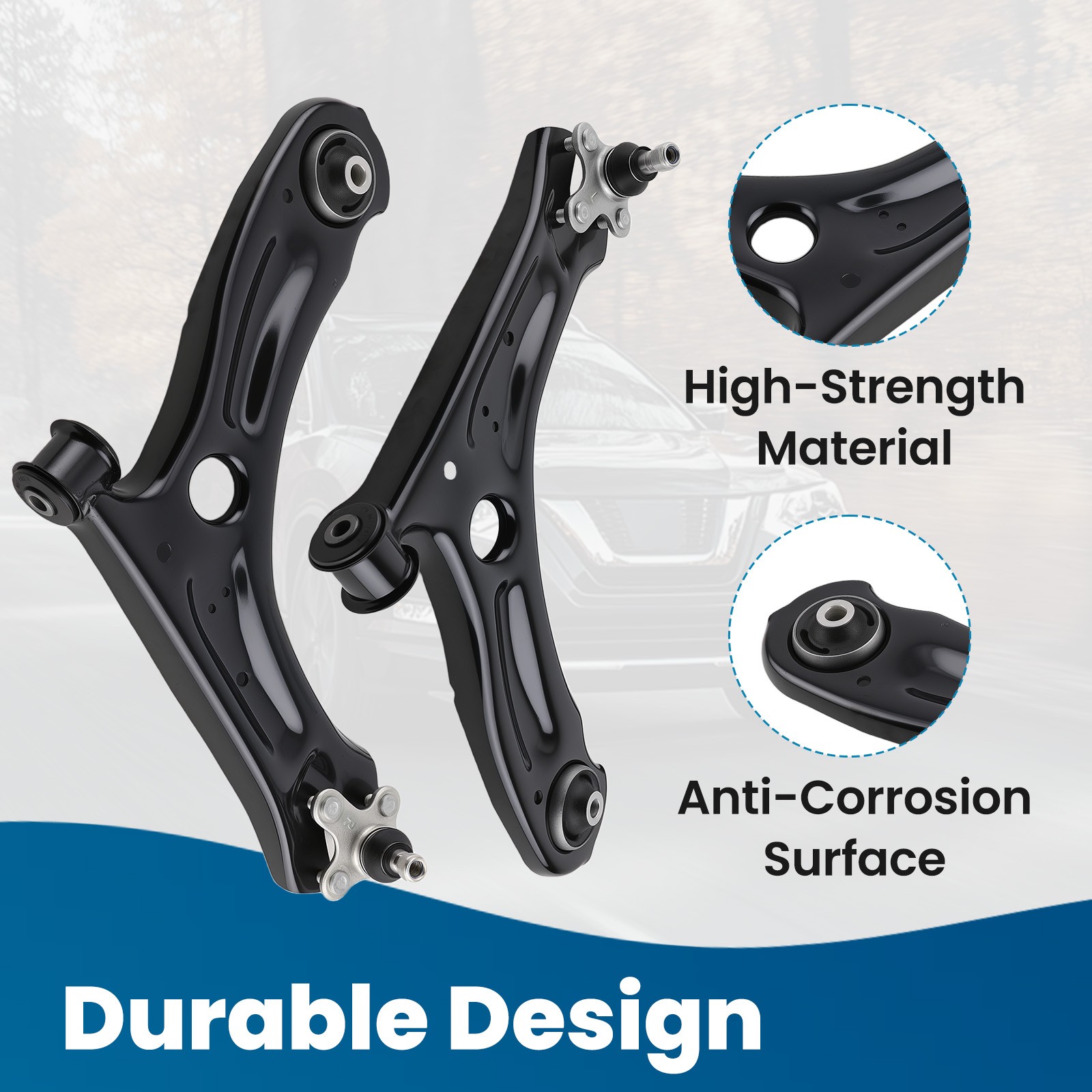 Front Lower Control Arms Ball Joints For Volkswagen VW Jetta 2011 2012 2013-2018