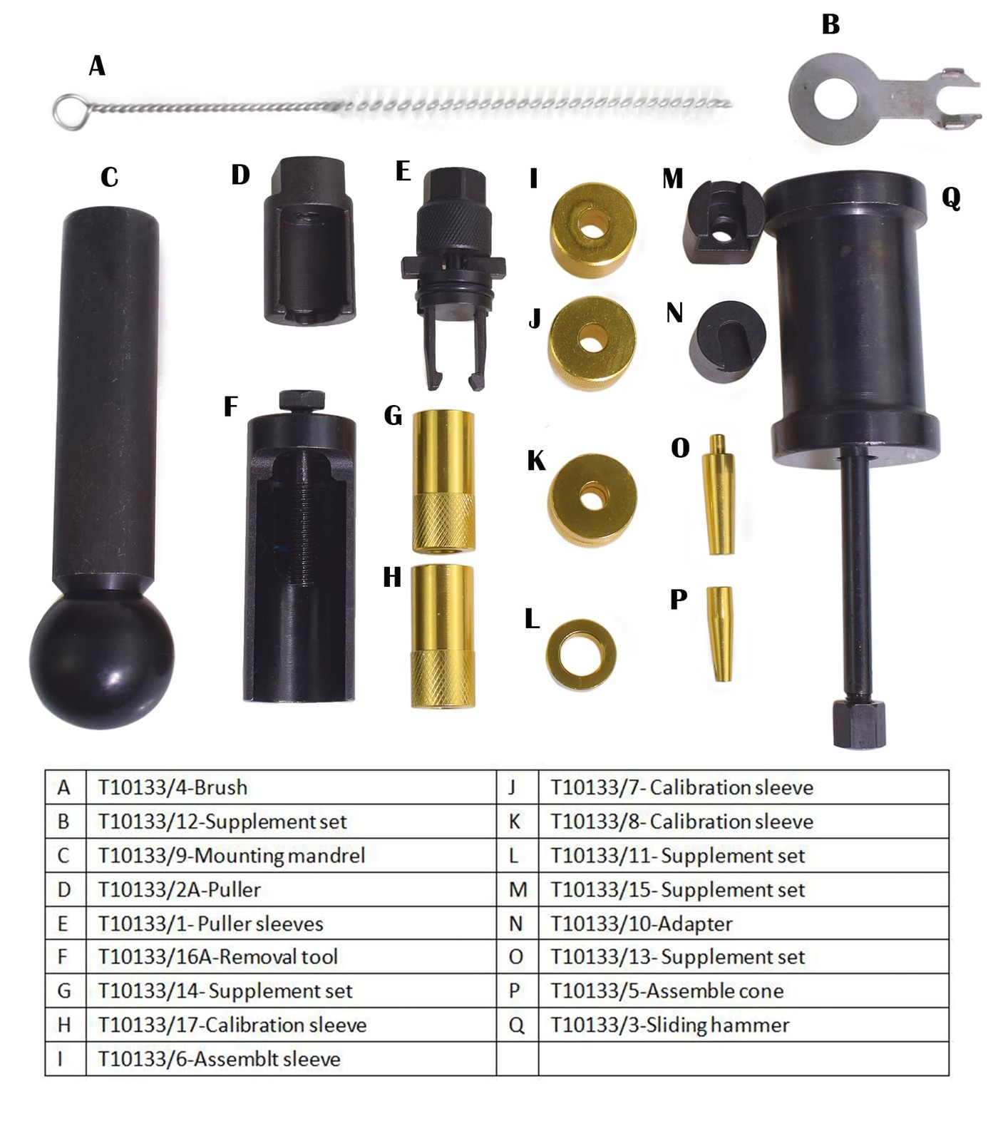 Alltooetools Engine Injector Removal Puller Kit Car Repair Garage Black