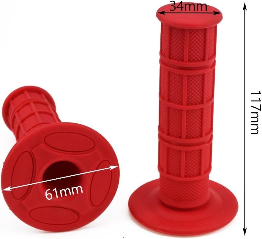 22mm 7/8″ Universal Motorcycle Rubber Handlebar Grips Compatible with KLX SDG…