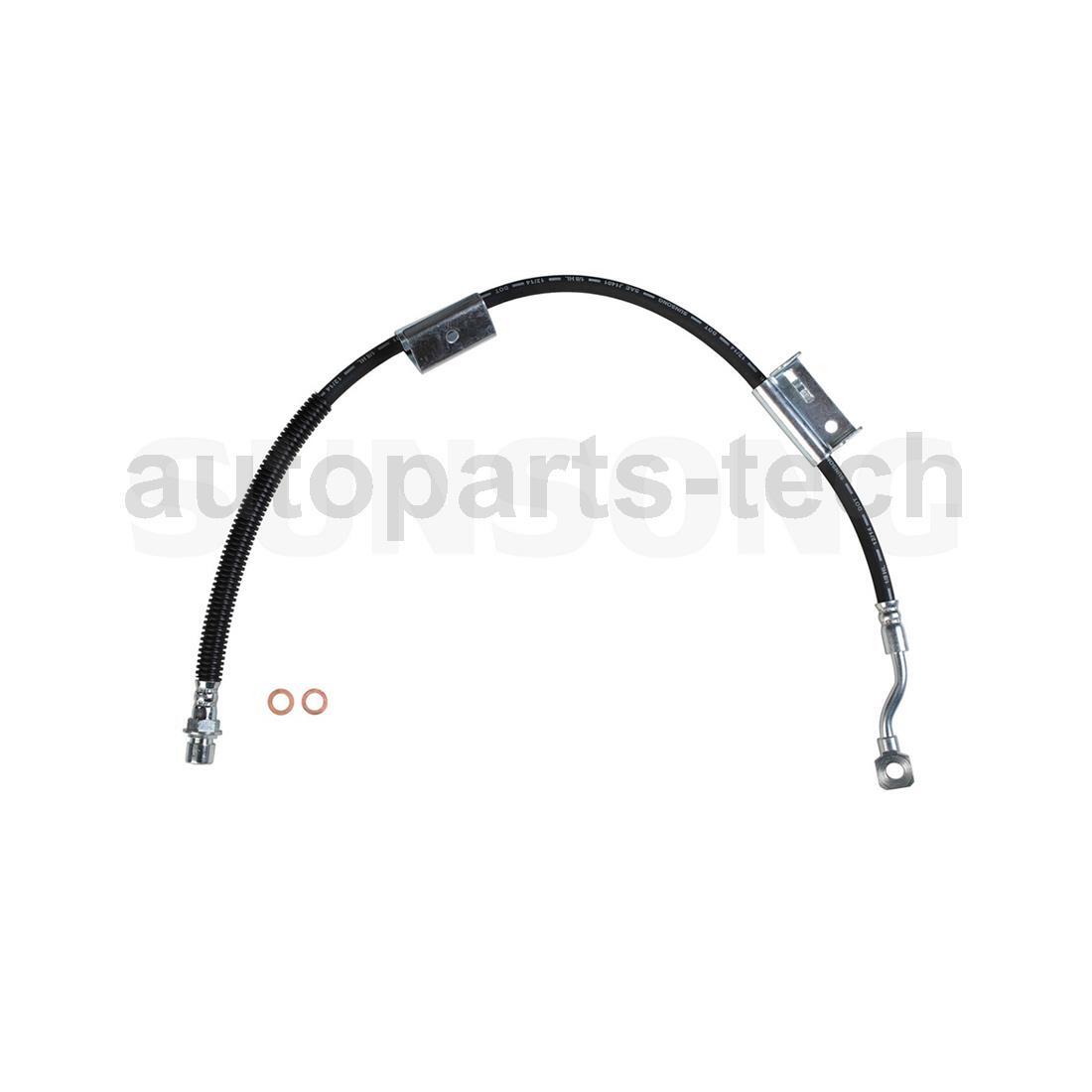 2x Sunsong Front Left Front Right Brake Hydraulic Hose For Chevrolet 1999~2002