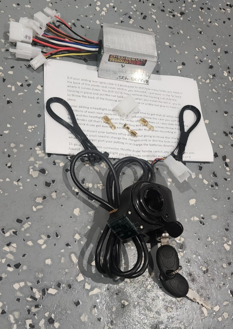 Razor MX125 Variable Speed Kit 12v, 18v Or 20v Controller And Throttle Kit