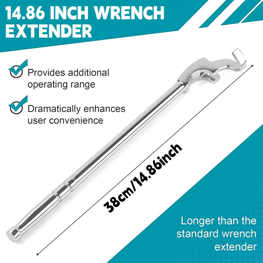 1pc/2pcs Universal Wrench Extension Adapter, Torque Wrench Extension Rod, Ergono