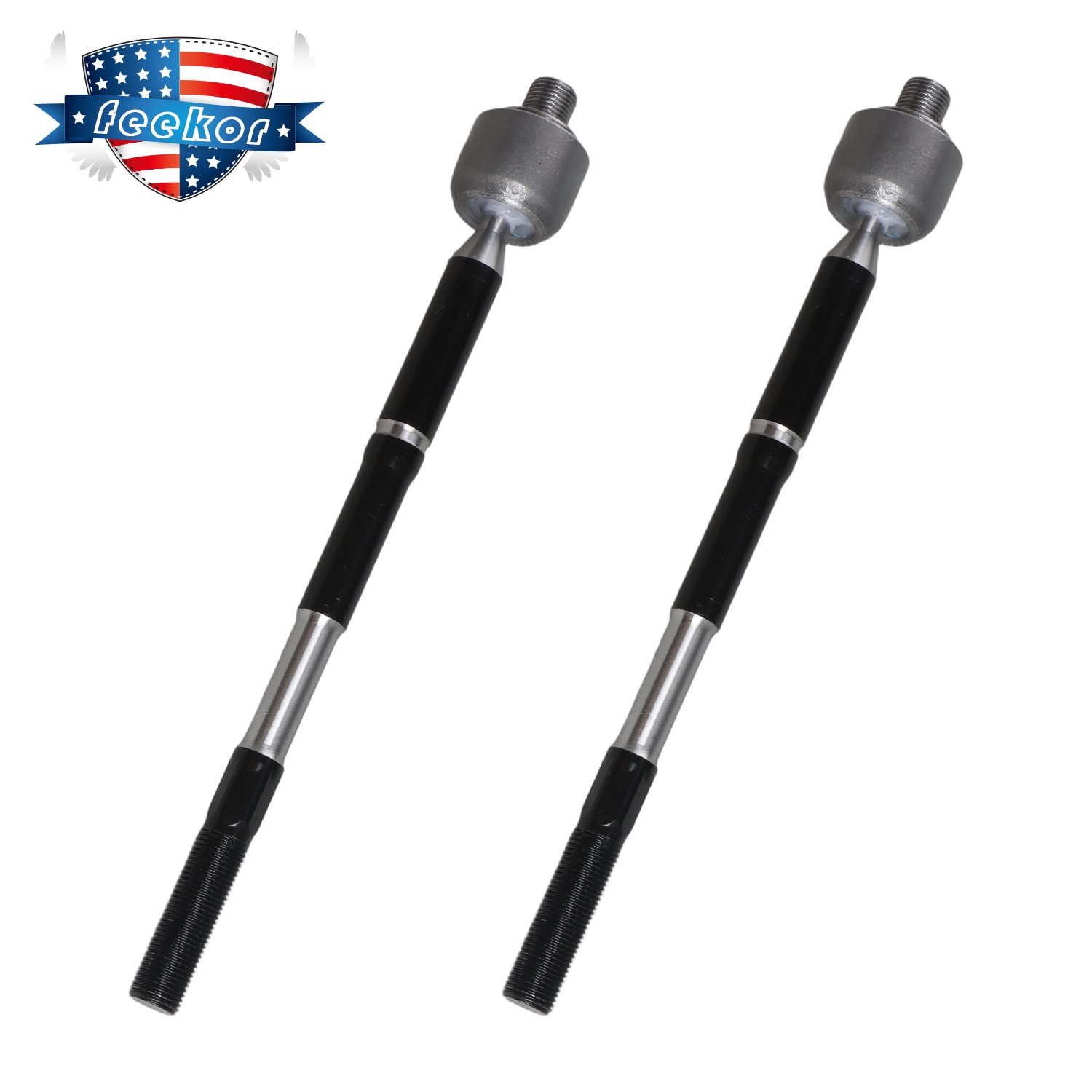 Pair Front Left & Right Inner Tie Rod Rack End for 2021-2024 Hyundai Elantra