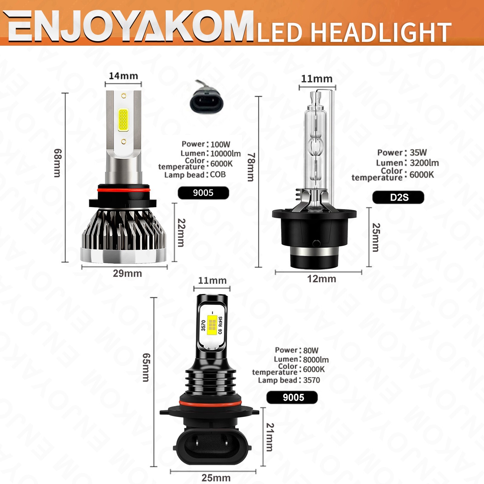 For Lexus IS300 2001-2002 6x Combo LED HID Headlight Hi/Lo Bulb + Fog Lamp 6000K