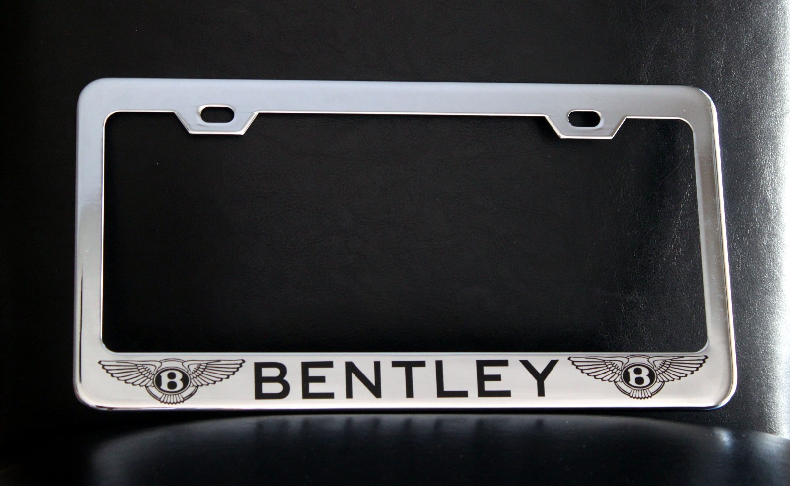 BENTLEY License Plate Frame – Custom Made of Chrome Plated Metal