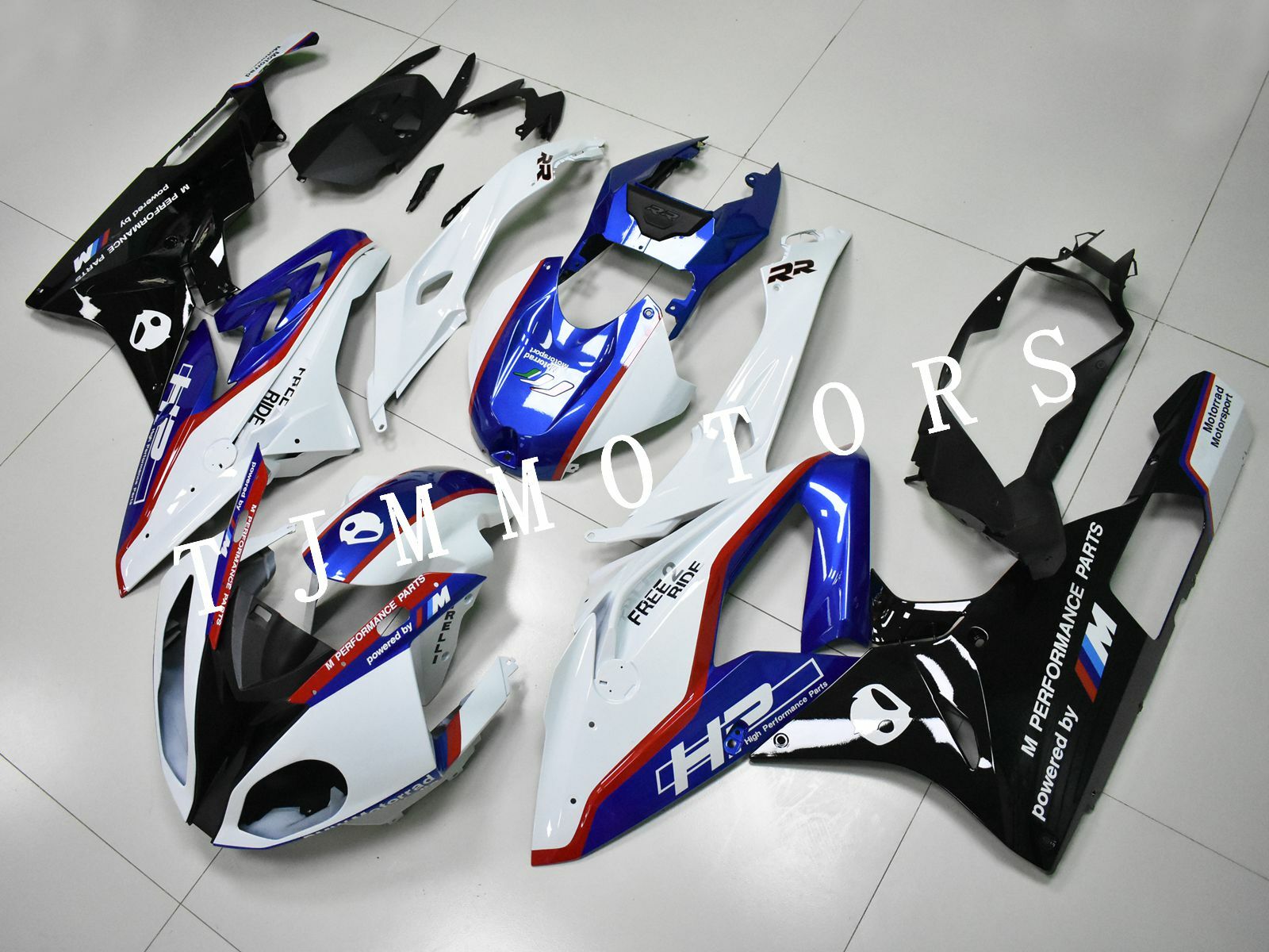 For BMW S1000RR 2015 2016 Blue White Red ABS Injection Mold Bodywork Fairing Kit