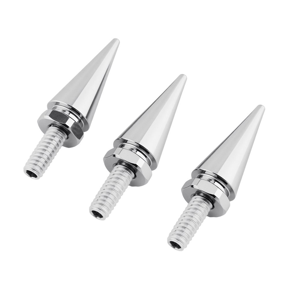 3-30X For 1996-2013 Harley Touring Spike Silver Windshield Trim Screw Bolts Set
