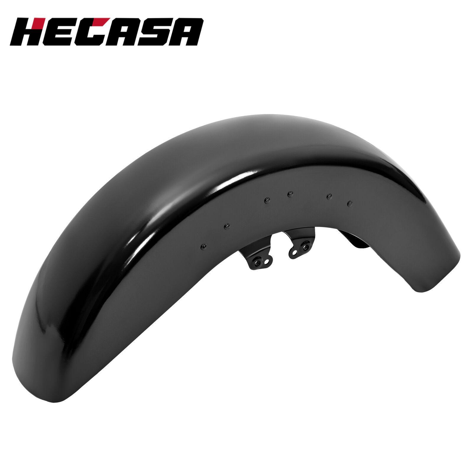 Vivid Black Front Fender Fit For Harley Touring Street Road Glide 2014-2024 2023