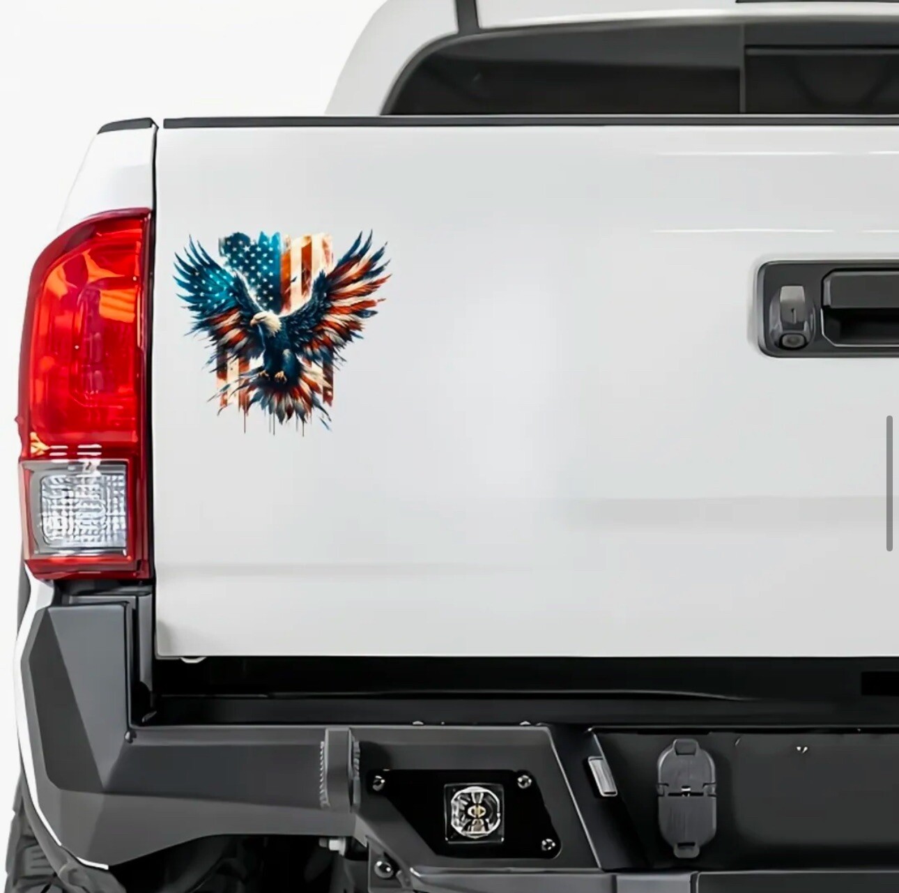 United States America USA Flag Bald Eagle Patriotic 6.3” LARGE VinylStickerDecal