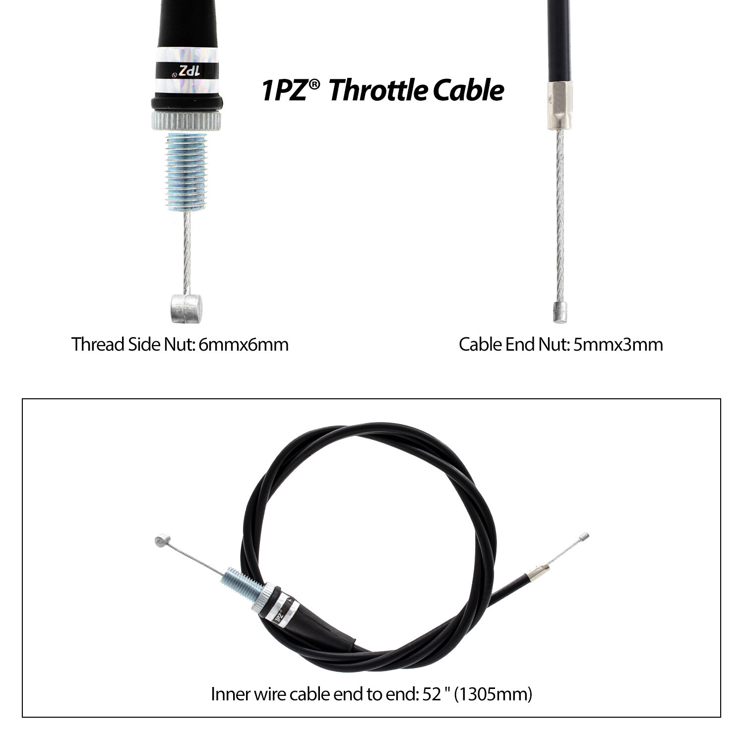 Handlebar Grip Throttle Cable For HARBOR FREIGHT PREDATOR 212CC 6.5HP OHV ENGINE