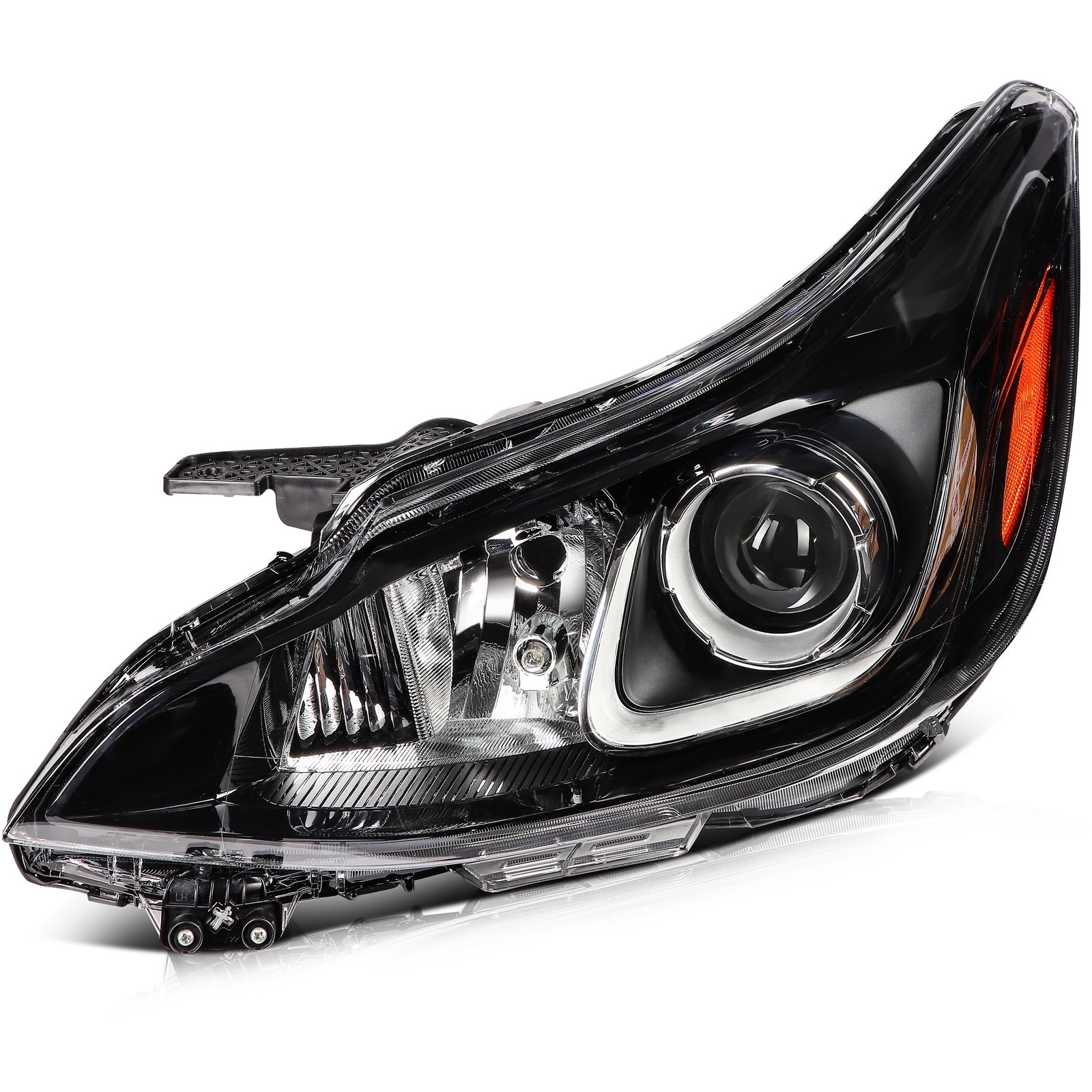 Front Driver Side Headlight Assembly For 2019-2022 Chevrolet Spark 1.4L Black