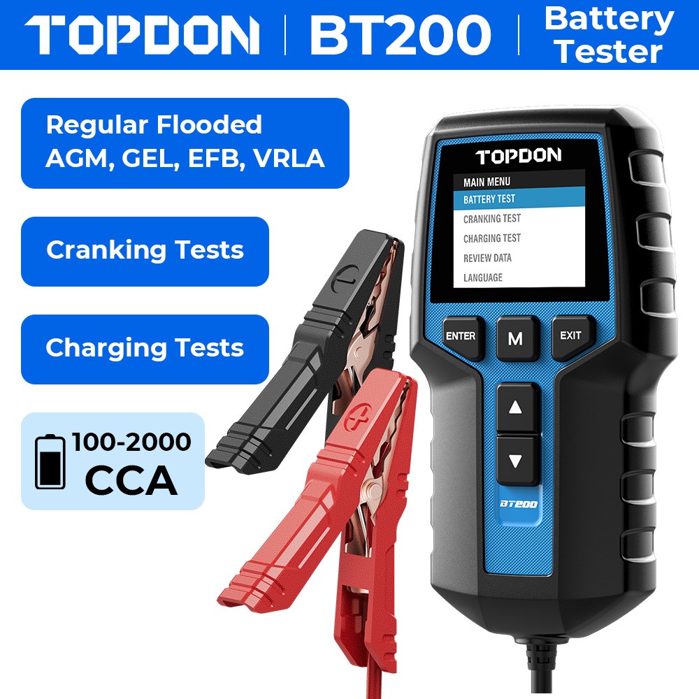 12v DC Automotive Battery Tester – Alternator/Battery Check/Diagnostic Tool