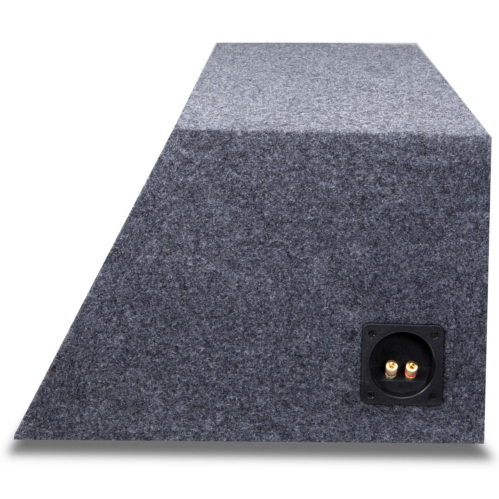 Car Audio Dual 12″ Sealed Subwoofer Slanted Hatchback Angled Sub Box Enclosure
