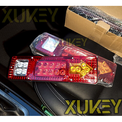 2pc Rear Led Trailer Tail Lights Kit Boat Marker Truck Stop Turn Waterproof IP67