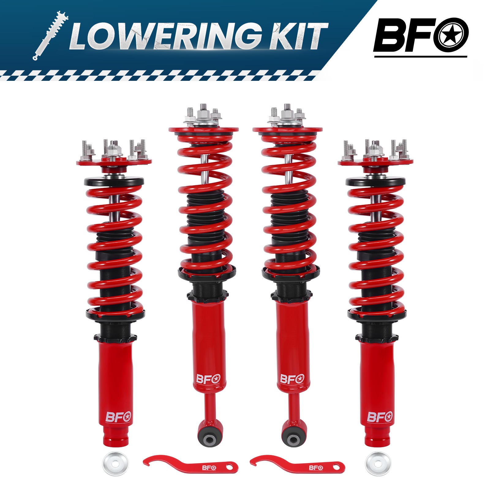 BFO Coilovers Suspension Lowering Kit For Honda Accord 03-07 Acura TL 2004-2008