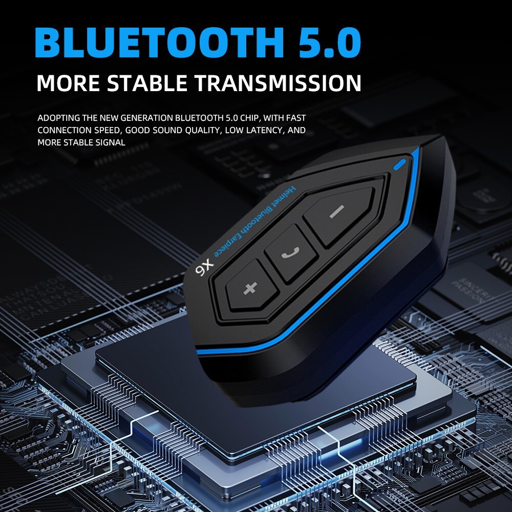 Motorcycle Helmet Headset Wireless Bluetooth Headphone Speaker Hands-Free X6