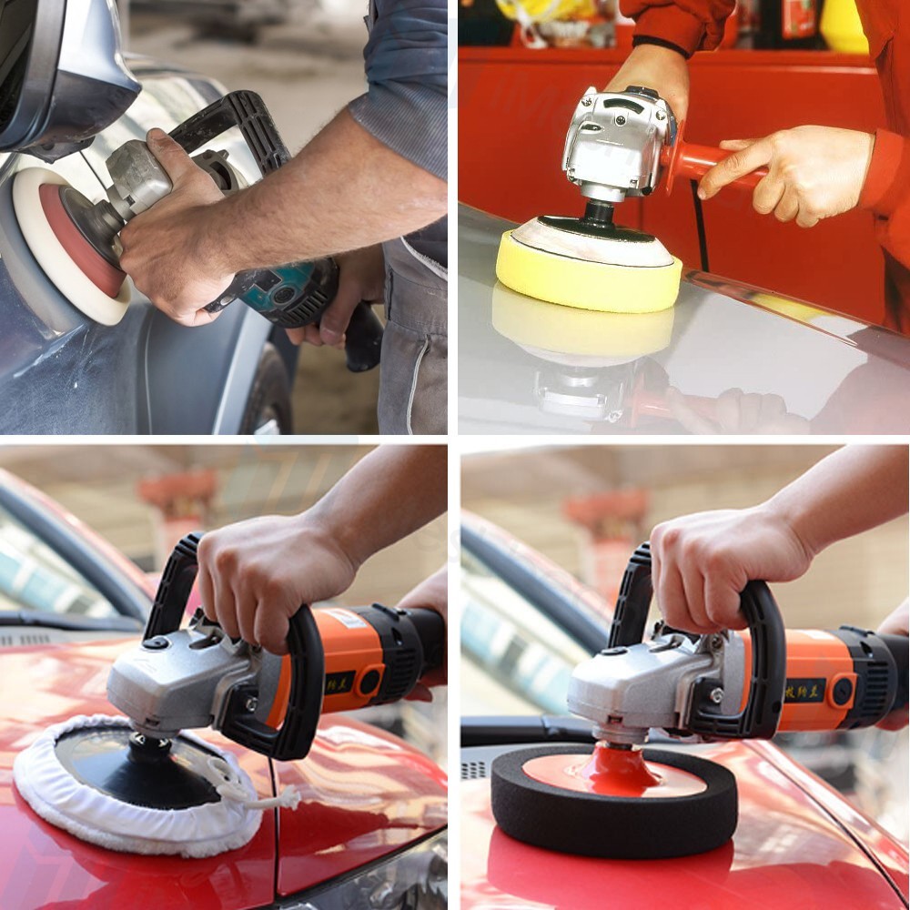 48V Cordless Polisher 5″ Car Detailing Buffer & Sander & Drill Machine Battery