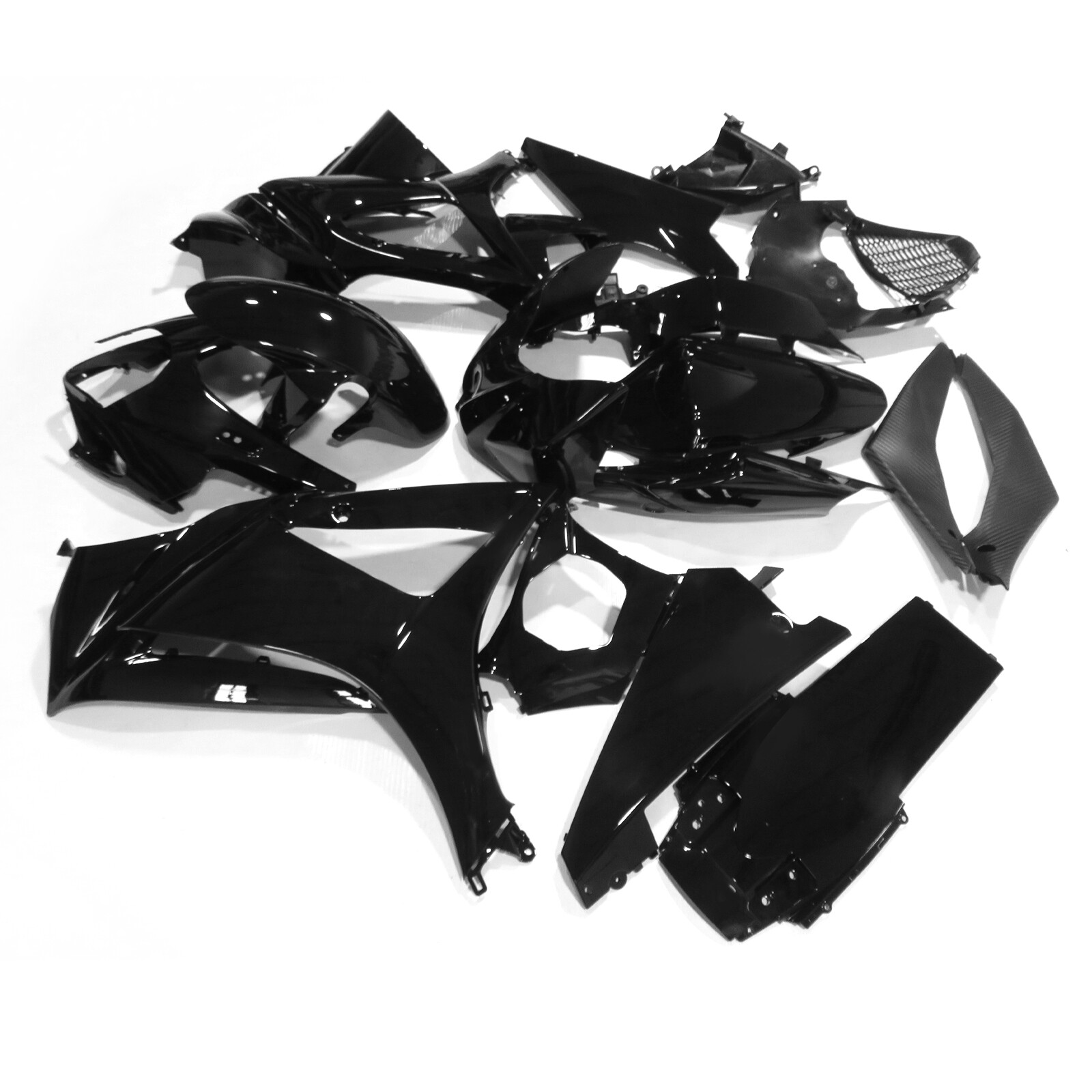 Glossy Black Bodywork Fairing Kit ABS Injection For Suzuki GSXR1000 2007-2008 K7