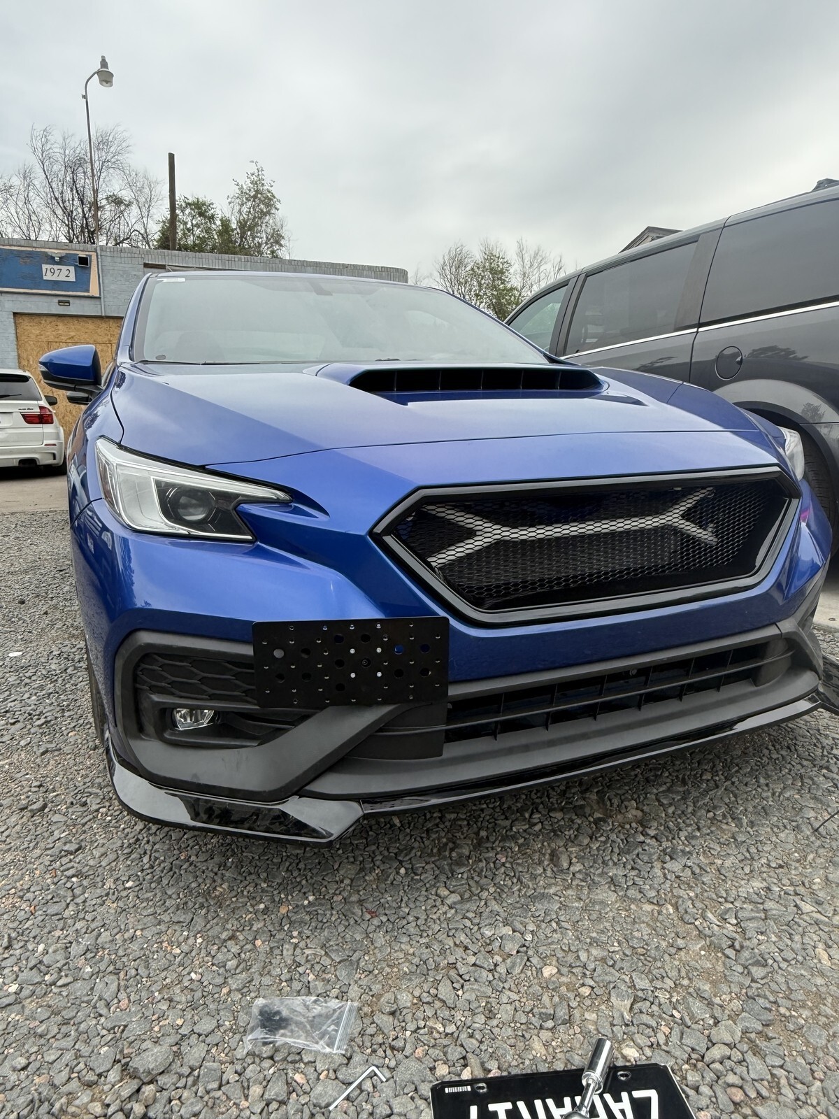 Bumper Tow Hook License Plate Mount Bracket For Subaru WRX & WRX STi 2022-2024