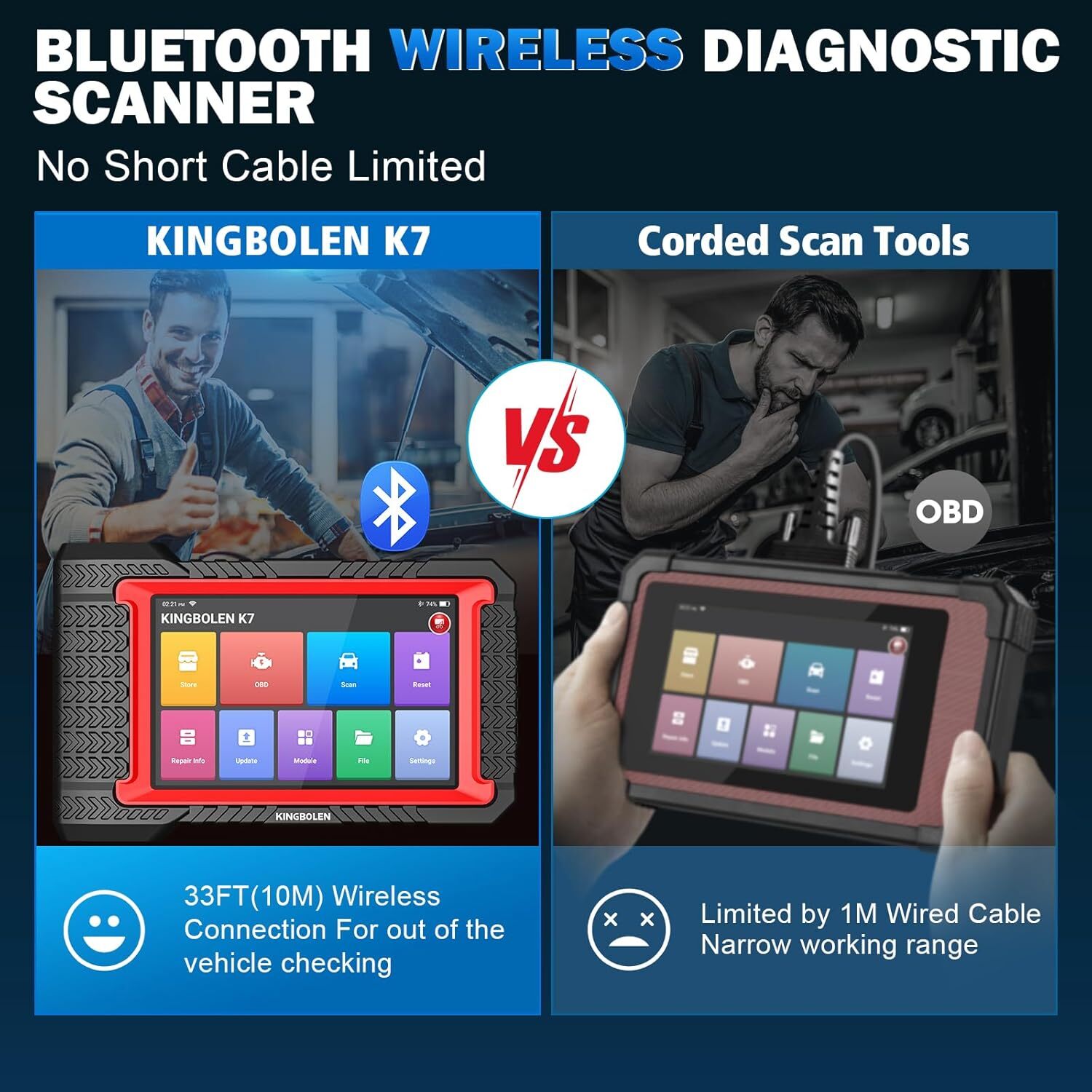 2025 KINGBOLEN K7 PRO Car Bidirectional Scanner Auto Full System Diagnostic Tool