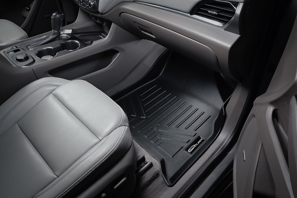 SMARTLINER Custom Fit Floor Mats 1st Row Liner Cocoa for Traverse/Enclave/Acadia