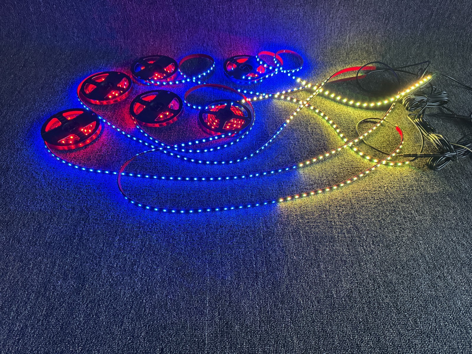 12PCS 4FT Clear IP65 Flexible LED CHASING Light Strips For Polaris Slingshot NEW