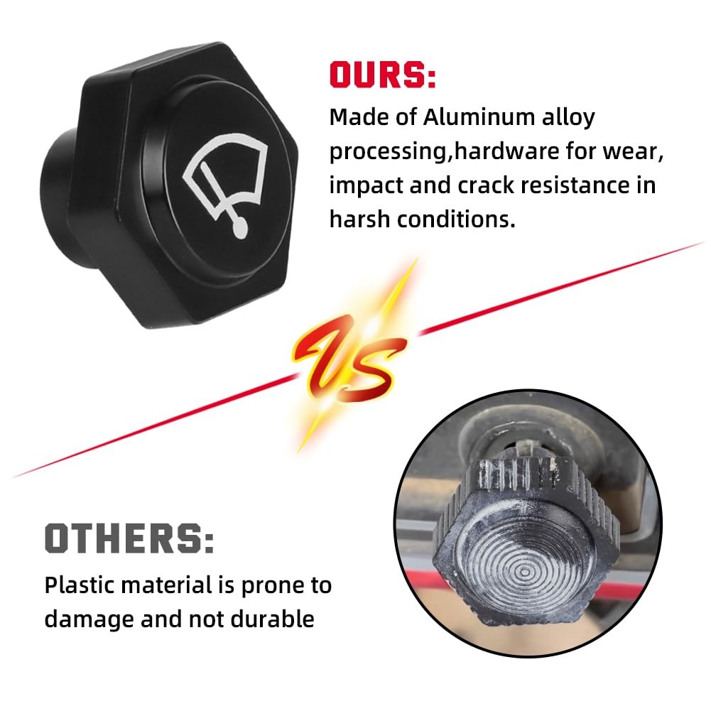 Aluminum Windshield Wiper Switch Knob for 1985-1991 Ford Truck F150 F250…