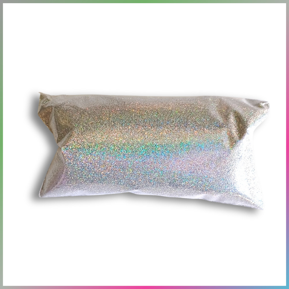 1oz Silver Jewels Holographic Metal Flake .008″ Fine Rainbow Additive, 30ml