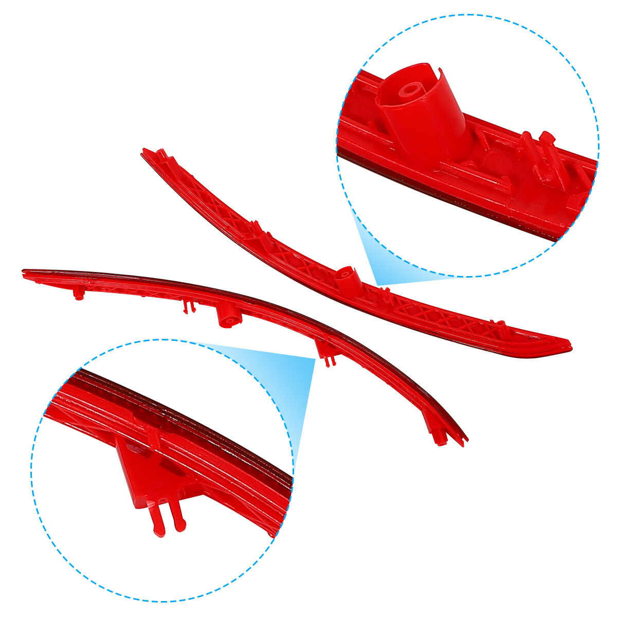 1 Pair Rear Bumper Reflector Set For 2017-2018 Hyundai Elantra Left & Right Side