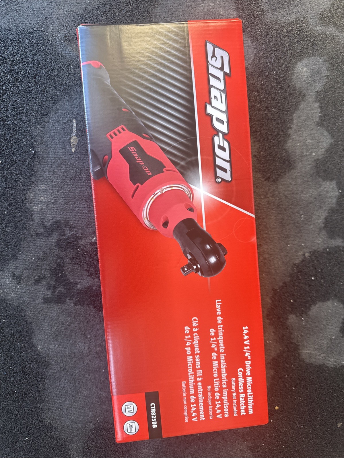 For Snap-on 1/4″ Drive Lithium Ion Cordless Ratchet RED CTR825DB With Foam